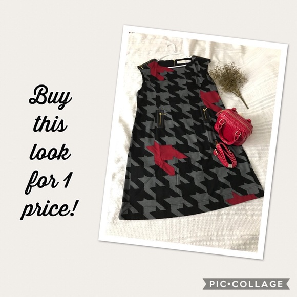 Final Drop - Houndstooth Dress and Mini Satchel - Picture 2 of 8